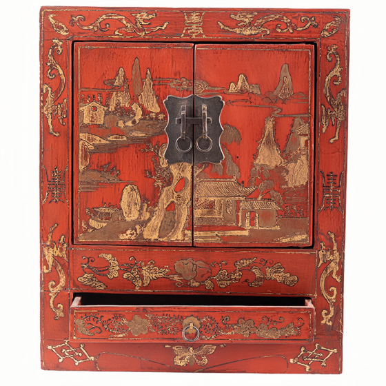 红漆柜子