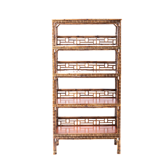 竹1-0竹器湘妃竹斑竹书架多层置物架唐人居晋作仿古家具艺术家具创意家具民宿家具收藏品