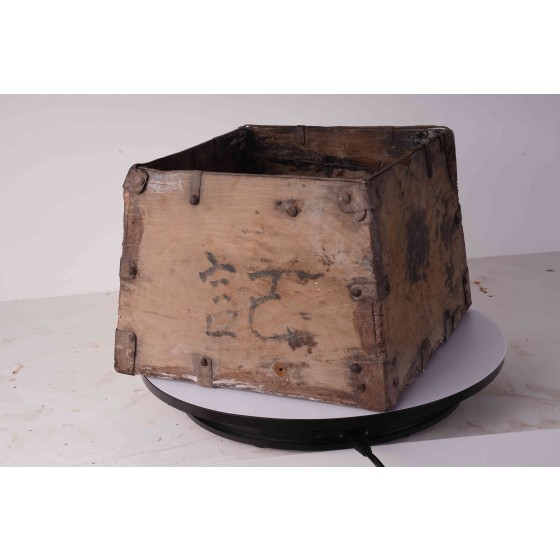 28-0米斗量斗木斗民俗老货粮食斗收纳老物件复古装饰怀旧摆设空间陈设器物之美